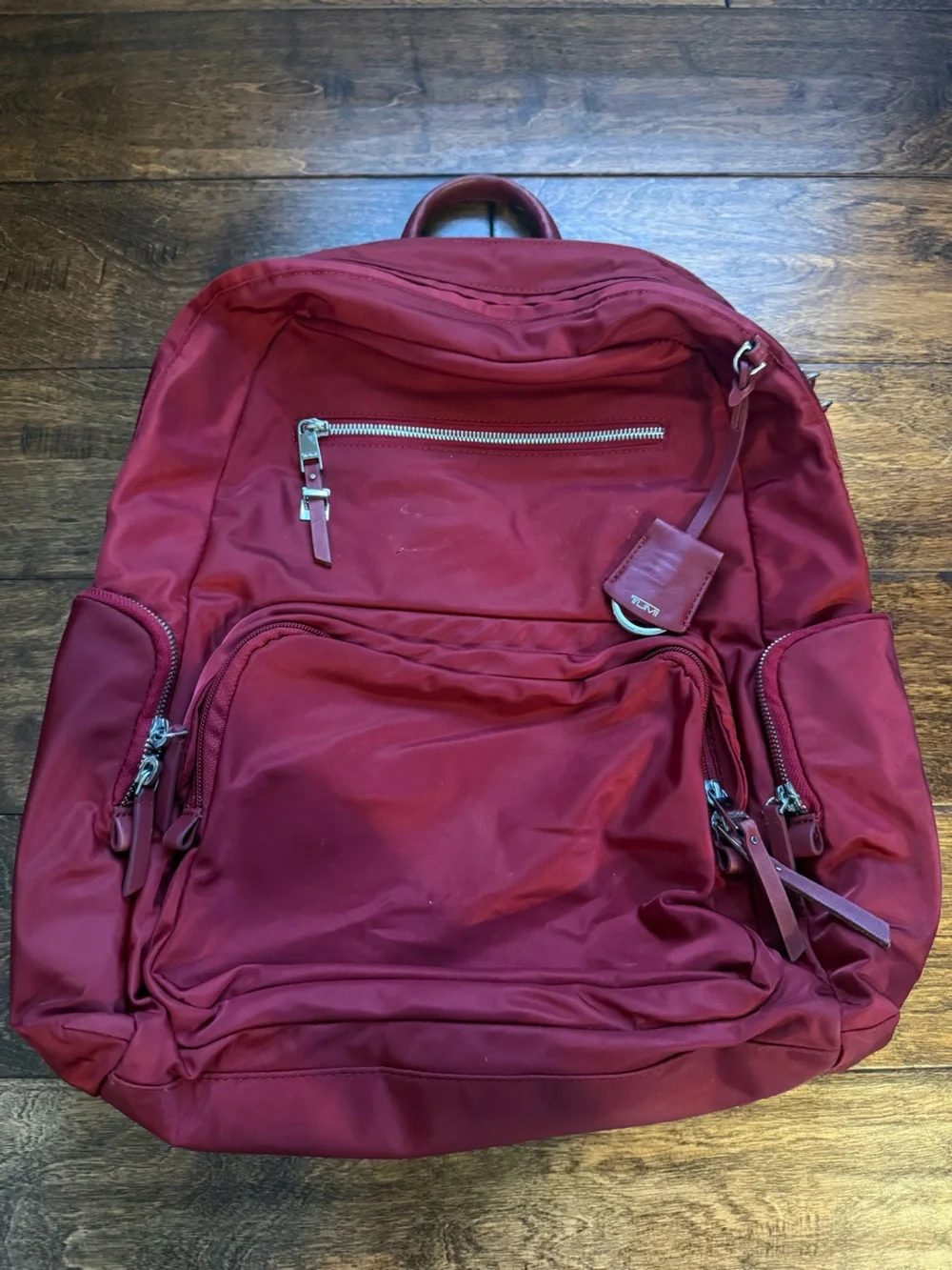 Tumi Red Backpack